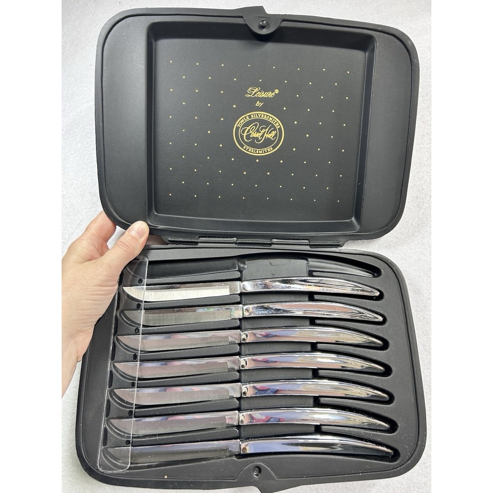 Carvel Hall‎ 7 Pc. Stainless Steel Knife Set With Case